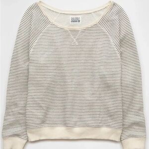 American Eagle Outfitters Off-Shoulder Striped Sweater